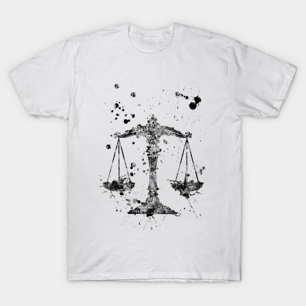 Scale of justice, justice T-Shirt by RosaliArt